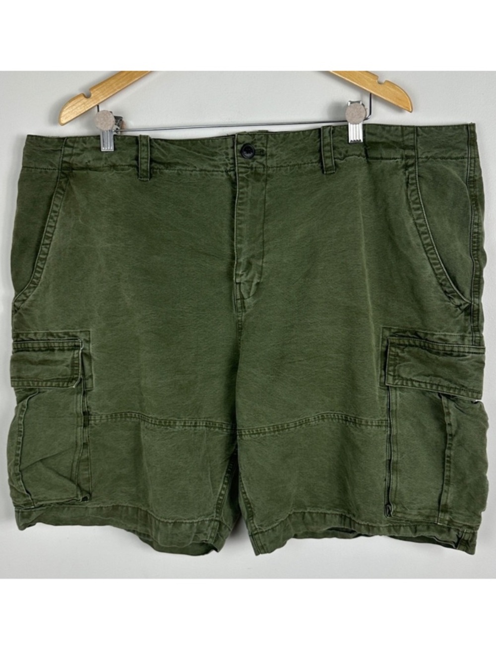 Lucky Brand Green Cargo Shorts Mens Sz 42 Grunge Lyocell Cotton 2022 Style 4034